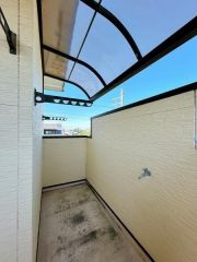 南向きで陽当たり良好なバルコニーです。