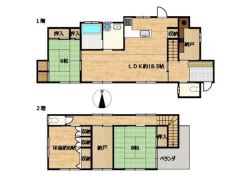 全居室6帖以上でこだわりの3LDKです。