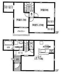 3号棟の間取図はこんな感じになっています