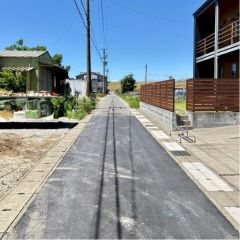 北前面道路から外観を見るとこんな感じ