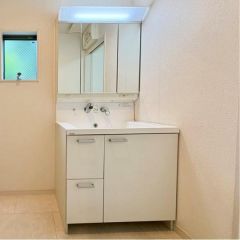 洗面台はシャンプードレッサー仕様です。