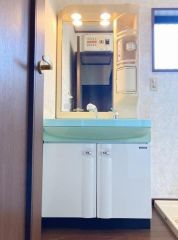 洗面台はシャンプードレッサー仕様です。