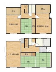 ミサワホーム施工の5LDK再生住宅です。