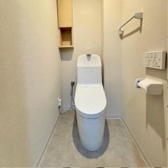 トイレはクリーニング済みで気持ちいい。