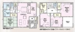 2号棟の間取図はこんな感じになっています