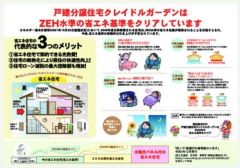 ZEH水準をクリアしているお家です。