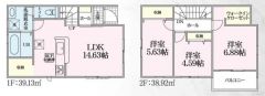 生活しやすい3LDKの間取りです。