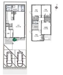 ファミリー層にピッタリな4LDKの間取。
