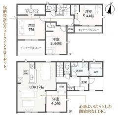 間取図はこんな感じになっています。