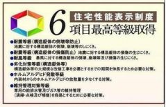 住宅性能表示6項目で最上等級取得のお家。
