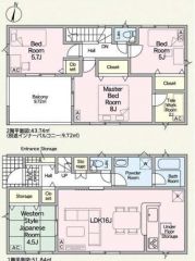 ファミリー層にピッタリな、4LDKです。