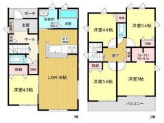 ファミリー層にピッタリな、5LDKです。